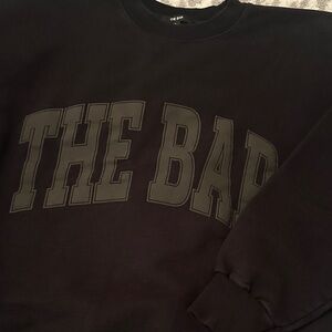 The Bar Black Crewneck Sweater